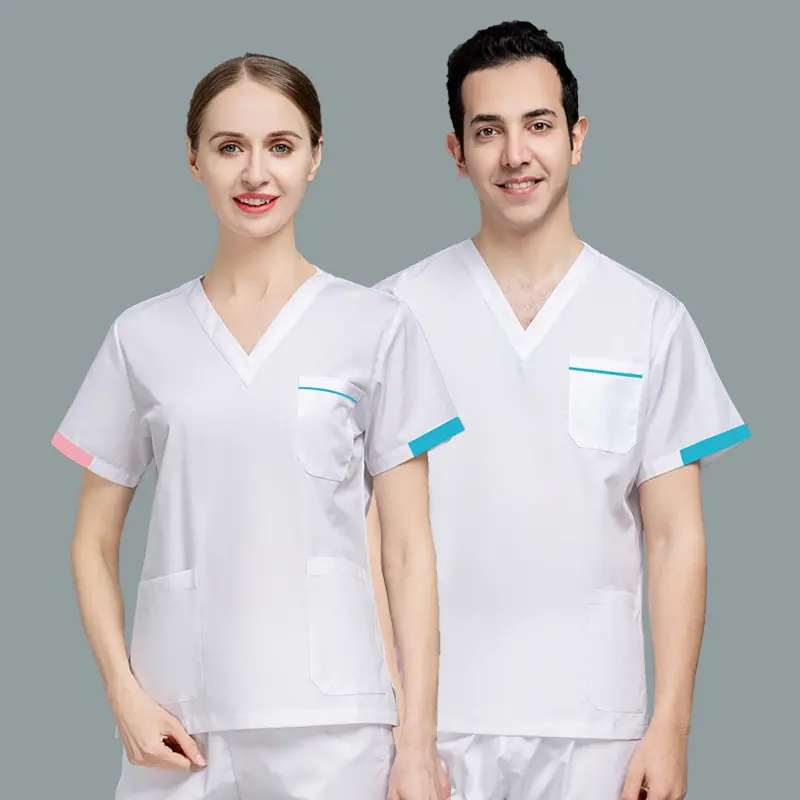 42009 hot sell soft used nurses scrubs bales maternity scrub suits for nurses professional nurse overalls hospital uniform