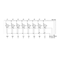 Boîte de jonction de distribution de capteurs flexible étanche Marvtech M12 à 8 ports, noire, IP67, prise femelle, montres femelles IEC