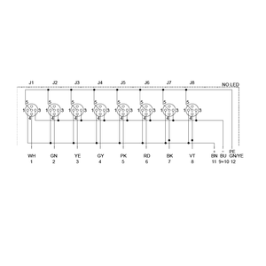 صندوق توزيع استشعار مرن مقاوم للماء من مارفتيك <span class=keywords><strong>M12</strong></span> بـ 8 منافذ أسود IP67 مع قابس أنثى وساعات أنثى IEC - Product Image 6