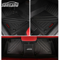SONSANG, juego completo de alfombras de Tpe de lujo para coche, alfombrillas de goma baratas para coche para Honda Civic 2015 2016, alfombrillas para coche