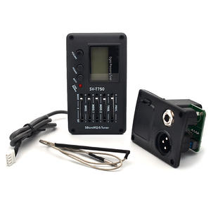 Preamplificador digital para guitarra acústica y <span class=keywords><strong>bajo</strong></span>, afinador de 5 bandas con ecualizador y pastilla de plástico para mejorar el sonido. - Product Image 6