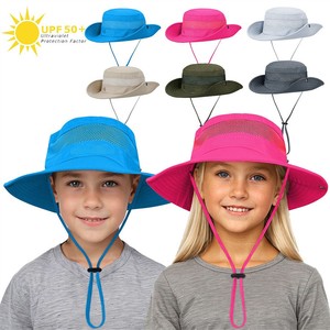 Nouveau chapeau de soleil pour enfants, protection UV, chapeau de pêcheur réglable, chapeaux d'été UPF50+ pour filles et garçons, pour enfants - Product Image 1