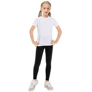 Pantaloni Sportivi in Broccato per Ragazze, <span class=keywords><strong>Leggings</strong></span> Invernali Caldi per Bambini, Pantaloni Aderenti da Corsa e Fitness con Controllo Pancia - Product Image 5
