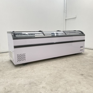 Congelador Horizontal Comercial Tipo Isla Europea Curva para Exhibición de Alimentos Congelados - Product Image 2
