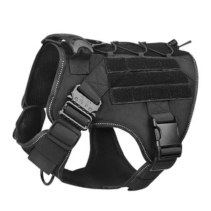 Nylon Tactical <b>Dog</b> Harness Molle System K9 <b>Training</b> <b>Vest</b> Durable Adjustable Secure Fit for Medium Large <b>Dogs</b> Outdoor Gear - Product Image 1