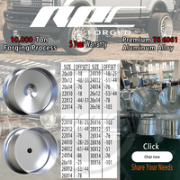 Jantes Forgées Sur Mesure Grand Déport 20x10 22x12 24x14 26x16 En Alliage Poli Argenté 6x139.7 8x170 Pour Camions