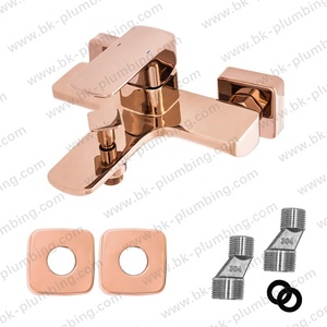 Juego <span class=keywords><strong>de</strong></span> <span class=keywords><strong>grifo</strong></span> mezclador <span class=keywords><strong>para</strong></span> baño, <span class=keywords><strong>lavabo</strong></span> <span class=keywords><strong>de</strong></span> lujo Popular, montado en la pared, oro rosa - Product Image 5