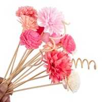 Promotionnel En Gros 15PCS Rose Série Fleur Rotin Parfums Reed Diffuse Bâton Bricolage Ornements Décor À La Maison