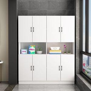 Minimalist Balcony <b>Storage</b> Cabinet Rectangle Standing Type Moisture Proof Sun Proof Miscellaneous <b>Storage</b> For Child - Product Image 1