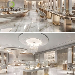 Custom Jewellery Store Display Cabinet Luxury Showroom Furniture Design Lockable Glass Jewelry Shop Furniture Design - Product Image 3