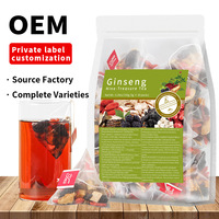 Groothandel Ginseng Negen Schatten Thee Jujube Aroma Natuurlijke Gemengde Kruidenthee Driehoekige Thee Zakjes