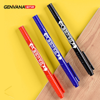 Stylos marqueurs GENVANA en gros, séchage rapide, imperméables, double pointe, à base d'huile, permanents, pour le marquage, le traçage et le dessin