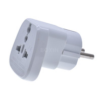 Adaptateur de prise convertisseur de voyage chinois vers russe US/EU/UK/AU vers EU prise 2 broches rondes avec protection de sécurité SS-9 de porte
