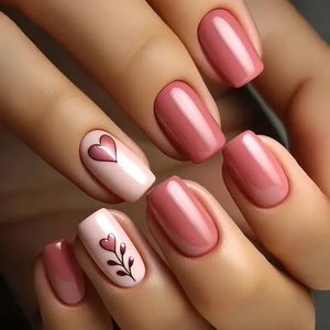 <span class=keywords><strong>Uñas</strong></span> Postizas para el Día <span class=keywords><strong>de</strong></span> <span class=keywords><strong>San</strong></span> <span class=keywords><strong>Valentín</strong></span>, Color Rosa Claro, Cobertura Completa, 24 Piezas, <span class=keywords><strong>Uñas</strong></span> Postizas <span class=keywords><strong>Cortas</strong></span> y Cuadradas con Diseños <span class=keywords><strong>de</strong></span> Corazón - Product Image 5