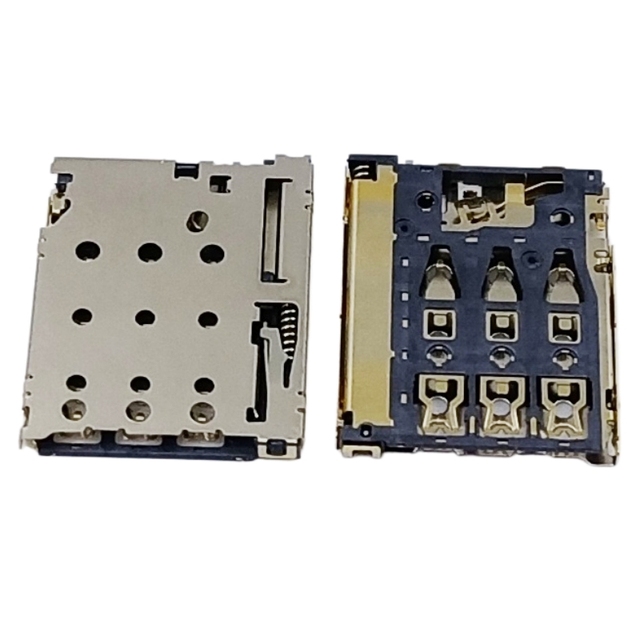 Wholesale Nano Sim Card Connector 8Pin 1.25H Ultra-thin Holder Female Tray Socket Slot SMD for Smart Watch IOT Phones Tablet PCB