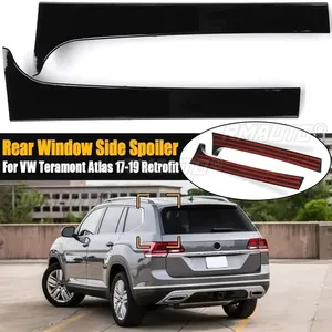 Rear Window Side Spoiler Spoiler Canard Canards <b>Splitter</b> for VW Teramont Atlas 2017 2018 2019 Retrofit Windshield Trim Sticker - Product Image 1