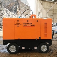 Compresseur d'air à vis portable pour moteur diesel 20 Bar 17 Bar pour appareil de forage Compresseur à vis de marque Kaishan