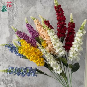 Venta directa de fábrica de flores artificiales de seda tipo snapdragon para decoraciones de bodas y festividades. - Product Image 1