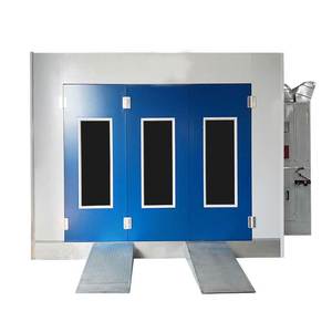 Salle de séchage de la peinture de carrosserie chauffée au diesel Système d'éclairage à LED de taille personnalisée Cabine de peinture automatique certifiée CE - Product Image 5