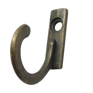Chengyu Retro Mini Single Hook Zinc Alloy Plated Slip Hook For Clothes Coat <b>Hat</b> Hanging Furniture Hardware Accessory - Product Image 5