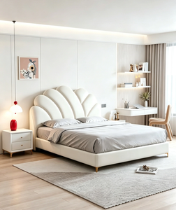 Детская кровать Simple Luxury: милая, с бархатной обивкой, с местом для хранения, для девочек, оптом - Product Image 3