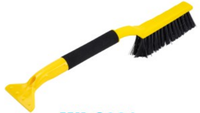 Brosse à neige pour voiture MK-S021 46 cm avec manche jaune + grattoir à glace de 10 cm, 2 en 1, pelle à neige pour pare-brise, accessoires de nettoyage hivernal