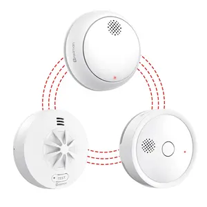 HEIMAN Novelties 2024 Technology Wireless Smoke Detector 433mhz Built-in Sealed Battery Interconnected Smoke Detector