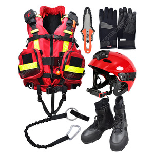 Casque de sauvetage aquatique Yasyan rouge, réglable, pour le sauvetage en eaux vives - Product Image 4