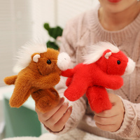 Bracelet claquant en peluche douce en forme de poney, jouet en peluche en gros pour événements, souvenirs et cadeaux pour enfants