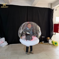 Costume de globe terrestre gonflable pour fête de danse, festival, défilé