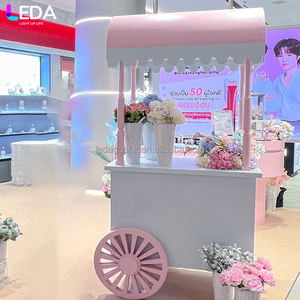 LEDA – Stand promotionnel mobile de haute qualité, chariot de présentation de champagne pour mariages et événements, petite borne mobile, chariot à bonbons - Product Image 2