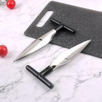 Spatule portable en acier inoxydable pour le perçage de noix de coco Couteau à noix de coco pour accessoires de cuisine