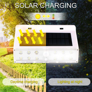 جدار جبل الشمسية جديد ليد فائق السطوع الرجعية حديقة مقاومة للماء IP65 جسم الإنسان التعريفي ضوء الجدار الشمسي - Product Image 3