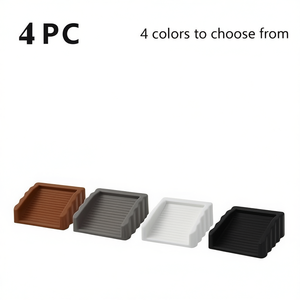 Ensemble de 4 bloqueurs de porte en plastique, anti-vent, à fixation au sol, anti-collision, en 4 couleurs - Product Image 1