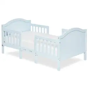 3 In 1 Pinewood Cabrio Kleinkinder bett in Weiß Low-to-Floor Design ungiftiges Finish Kinder bett