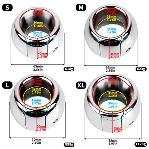 Anneau de sperme de verrouillage du scrotum <span class=keywords><strong>en</strong></span> métal pour hommes élargissement avancé pondération exercice de pénis anneau de verrouillage du pénis - Product Image 3