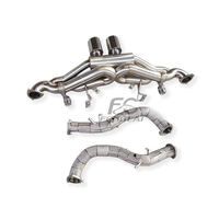 Header Manifold Knalpot+Katup Knalpot Catback untuk Porsche 718 Cayman GT4 RS 4.0L Sistem Performa 1:1 Pemasangan Sempurna