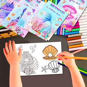 TY012 <span class=keywords><strong>Petite</strong></span> Sirène Mini <span class=keywords><strong>Livre</strong></span> de Coloriage Graffiti Peinture <span class=keywords><strong>Livre</strong></span> pour Activité Scolaire Enfants Anniversaire Cadeau Remplisseurs Articles de Fête - Product Image 1