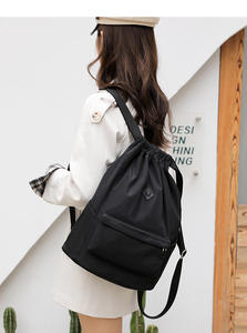 Mochila con Cordón Impermeable de Fábrica OEM, Mochila Deportiva con Estampado para la Playa o Compras, Bolsa con Cordón de Poliéster con Cremallera, Unisex - Product Image 5