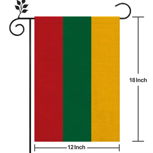 立陶宛国旗户外高品质亚麻材料12*18英寸更多款式供您选择 - Product Image 2