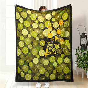 ผ้าห่มลายเต่าทะเล ผ้าห่มฟลานเนล ผ้าห่มสำหรับงีบหลับ ซักเครื่องได้ ไม่ซีดจาง เหมาะสำหรับห้องนอน ห้องนั่งเล่น พิมพ์ลายตามสั่ง - Product Image 5