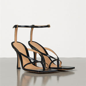 XINZI RAIN – sandales à talons pour femmes, grande taille 45, confortables, pieds larges, bout carré, <span class=keywords><strong>talon</strong></span> fin de 9cm - Product Image 4