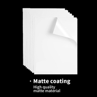 Papel adhesivo A3 A4 imprimible de primera calidad, papel adhesivo blanco, papel autoadhesivo para impresora de inyección de tinta y láser