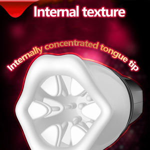 Copo de Masturbação para Treinamento Peniano Adulto, Copo Masturbador Rotativo, Brinquedo Sexual em Material TPE, Masturbador Automático com Sucção e Movimento de Empurrar - Product Image 3