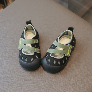 New Summer Toddler Half Sandals Closed Toe Walking Shoes Magic Tape Breathable Sports Casual Shoes For Boys Girls - Product Image 3