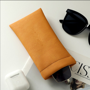 Automatic closing <b>glasses</b> <b>case</b>/sunglasses cover, PU <b>soft</b> leather pressure-resistant and shockproof <b>glasses</b> bag, a hot seller on - Product Image 3