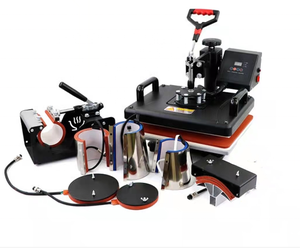 DINGDA 6 In 1 Combo Heat Press Machine Cup Magic Mug T-Shirt Printing Machine 8 1 Sublimation Machine