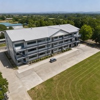 Structure en acier modulaire pour l'emballage de conteneurs CKD, pour bâtiments scolaires et installations éducatives, destinée aux projets à l'étranger