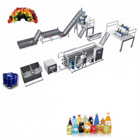 Laagverbruik, hoge efficiëntie, multifunctioneel, eenvoudige bediening, complete volautomatische drankenafvulproductielijn