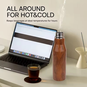 Bouteilles d'eau réutilisables sans BPA Hong Ling, gourde isotherme sous vide en acier inoxydable, bouteille d'eau personnalisée de 500 ml - Product Image 5